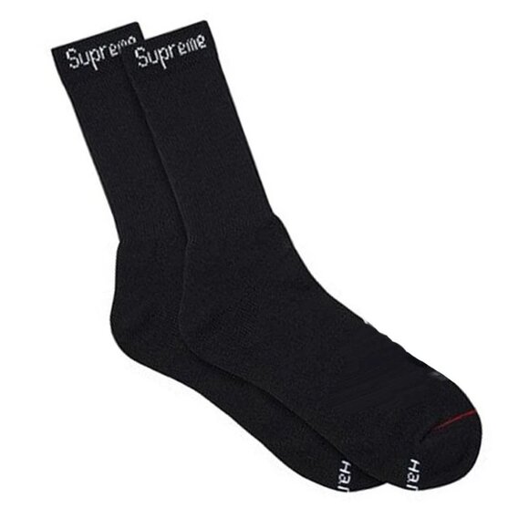 Supreme Other - Supreme x Hanes Crew Socks Black